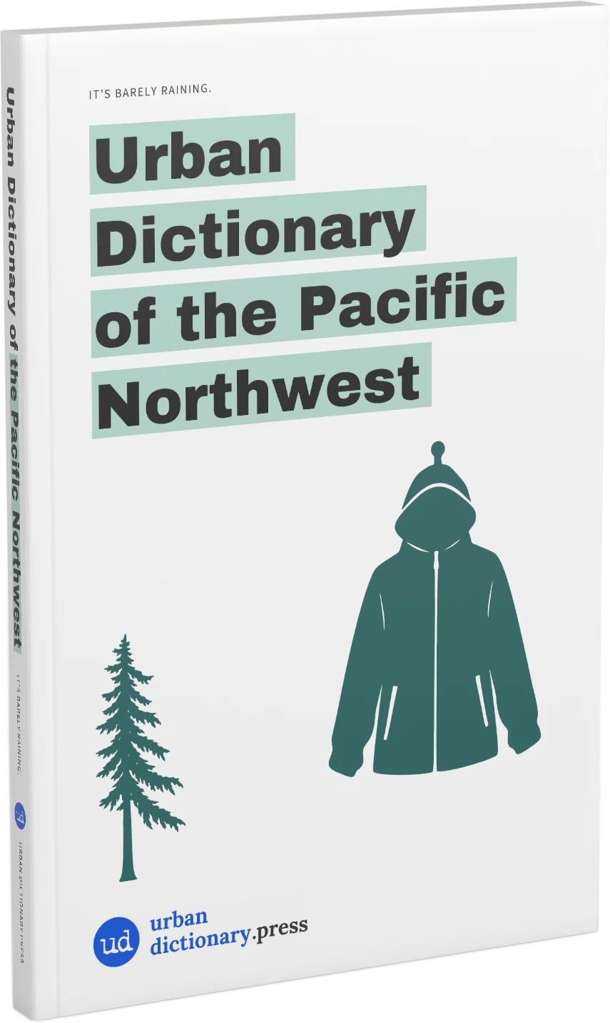 Three-dimensional cover of Urban Dictionary of the Pacific Northwest