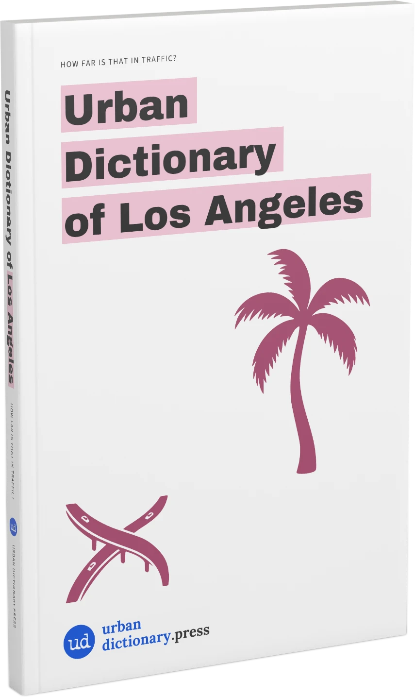 Three-dimensional cover of Urban Dictionary of Los Angeles