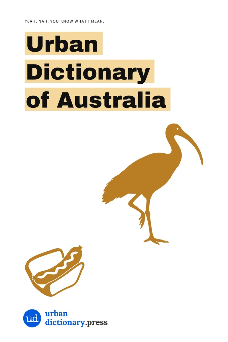 Front cover of the Urban Dictionary of Australia ebook