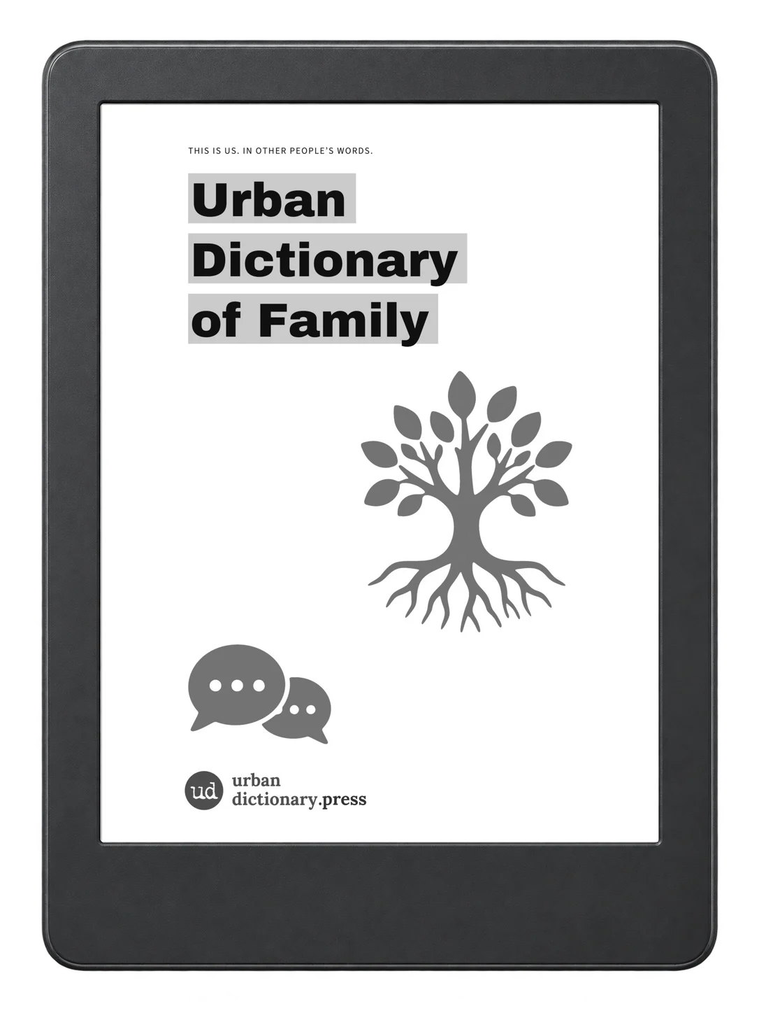 Ebook on an illustrative e-reader; device not included