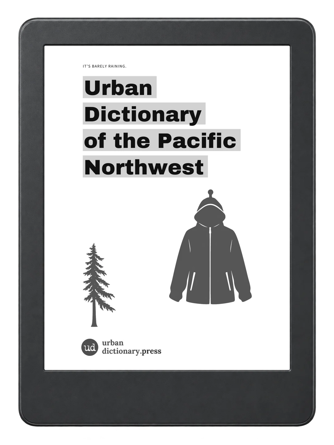 Ebook on an illustrative e-reader; device not included