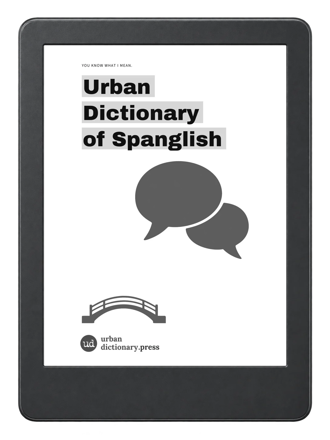 Ebook on an illustrative e-reader; device not included