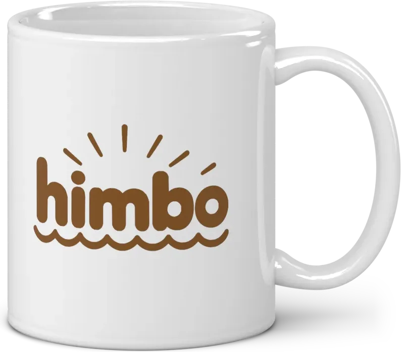 himbo mug, handle to the right
