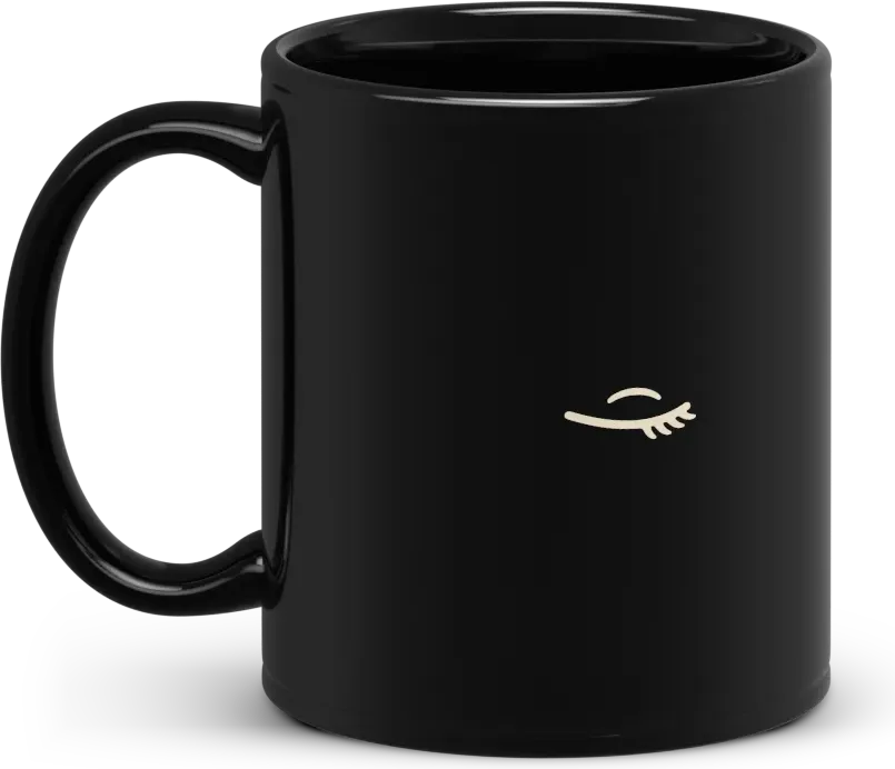 iykyk mug, handle to the left