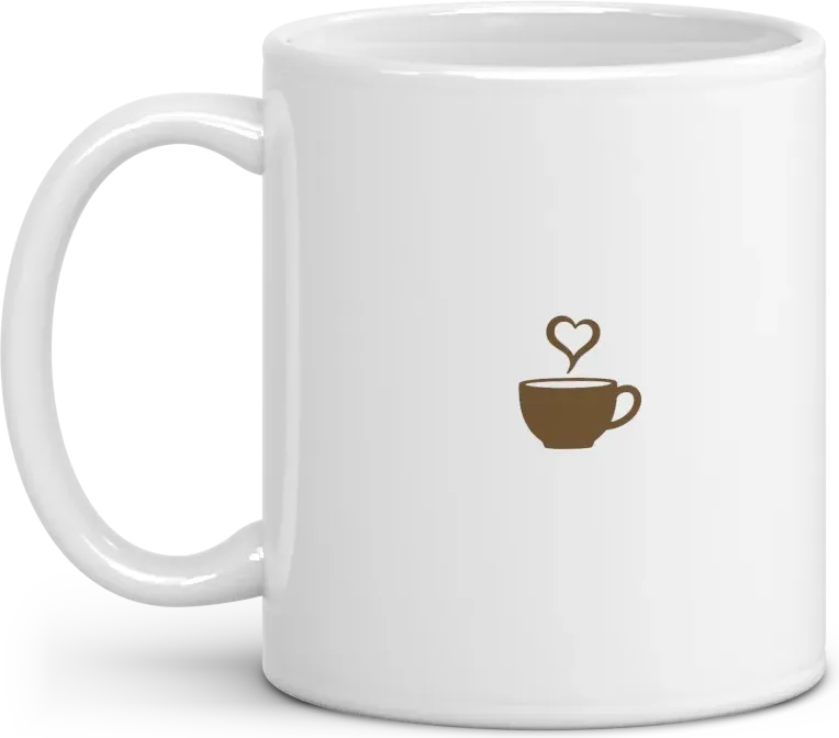 normie mug, handle to the left