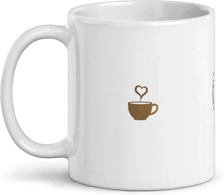 normie mug, handle to the left