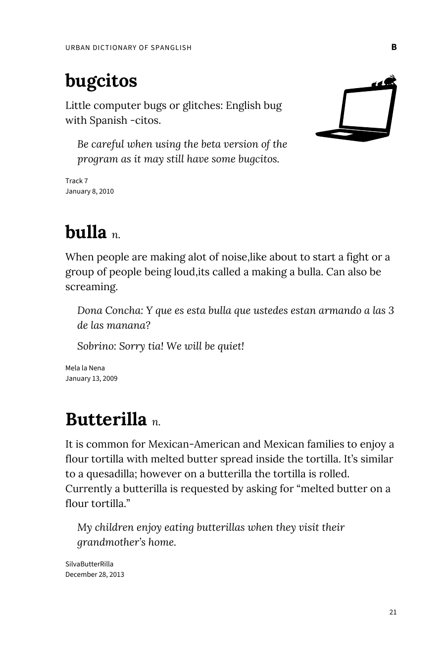 Preview page 27 of Urban Dictionary of Spanglish