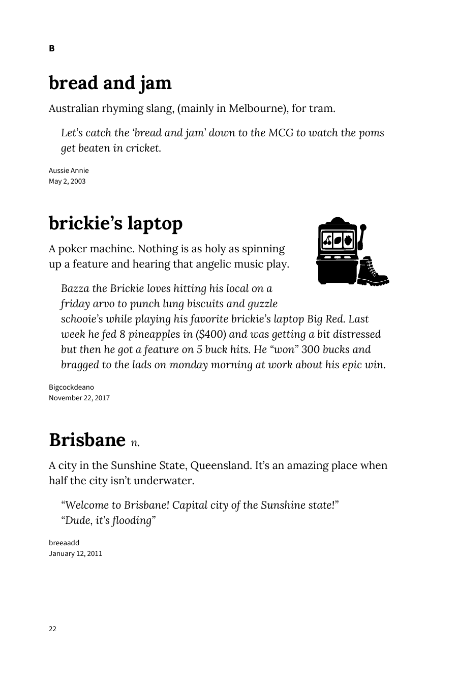 Preview page 28 of Urban Dictionary of Australia
