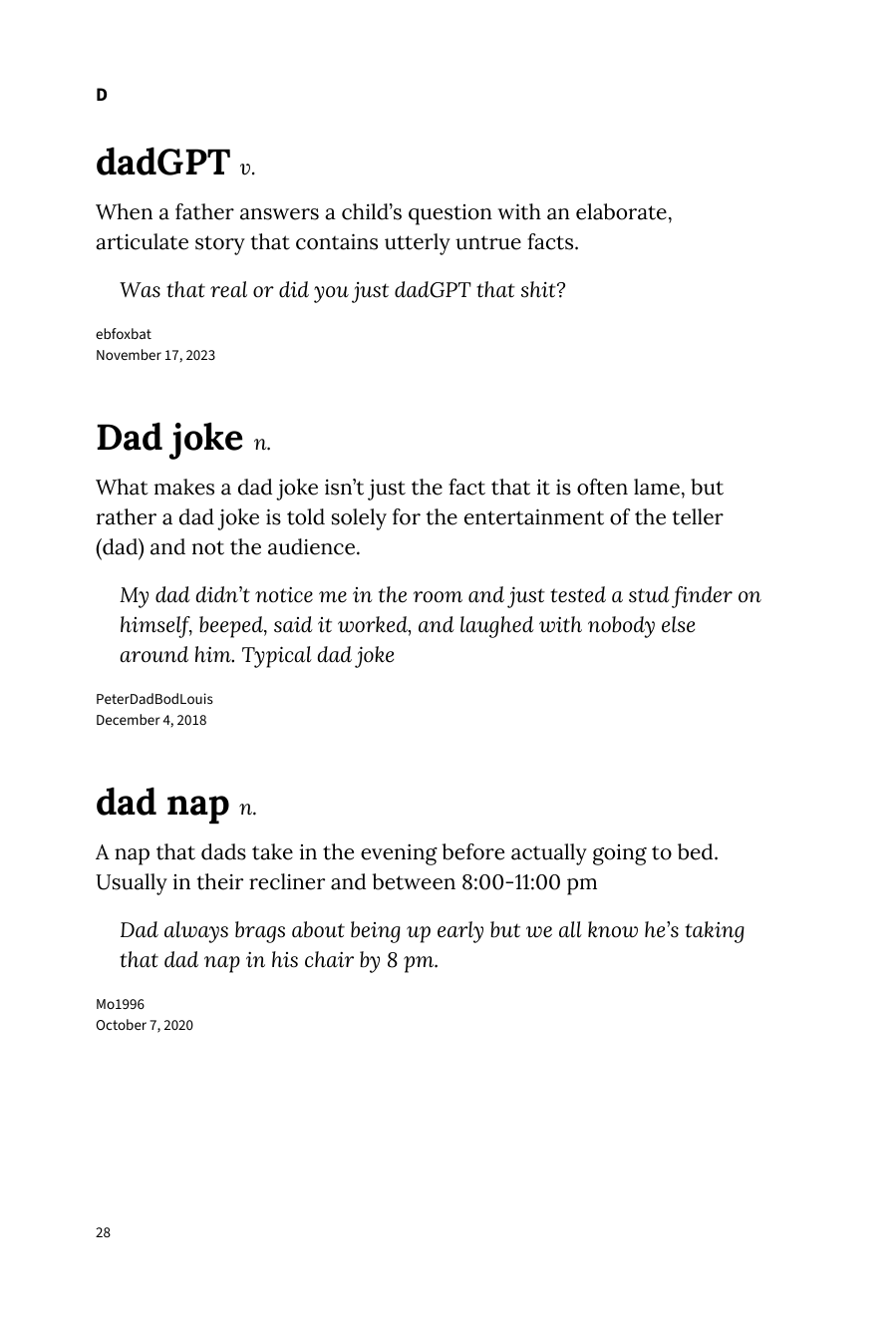 Preview page 34 of Urban Dictionary of Family
