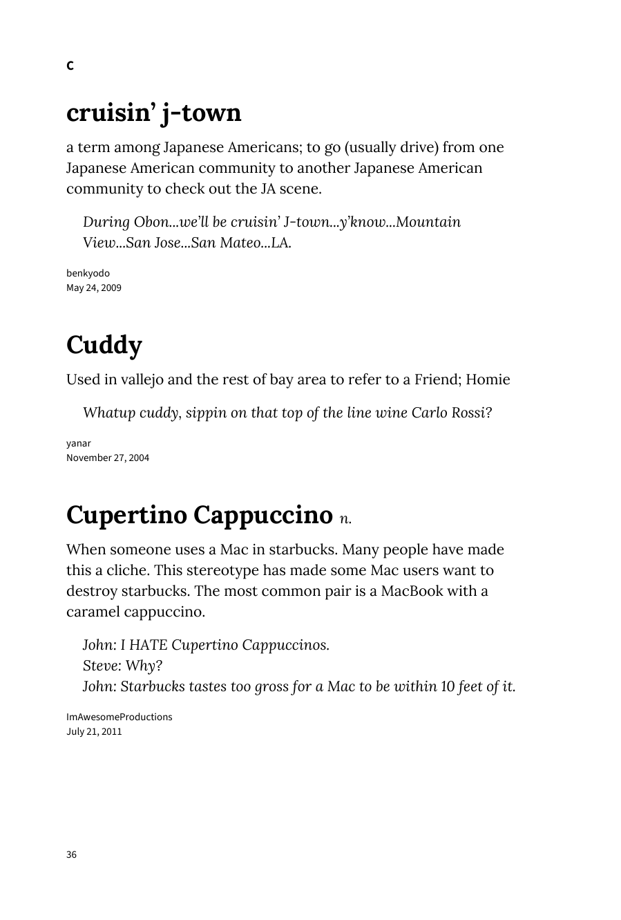 Preview page 42 of Urban Dictionary of the San Francisco Bay Area