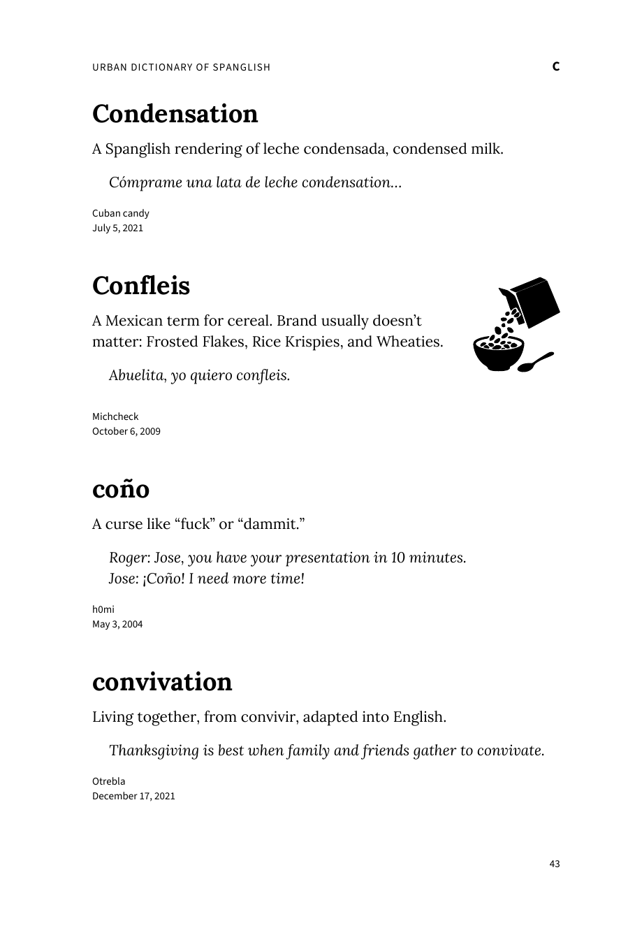 Preview page 49 of Urban Dictionary of Spanglish