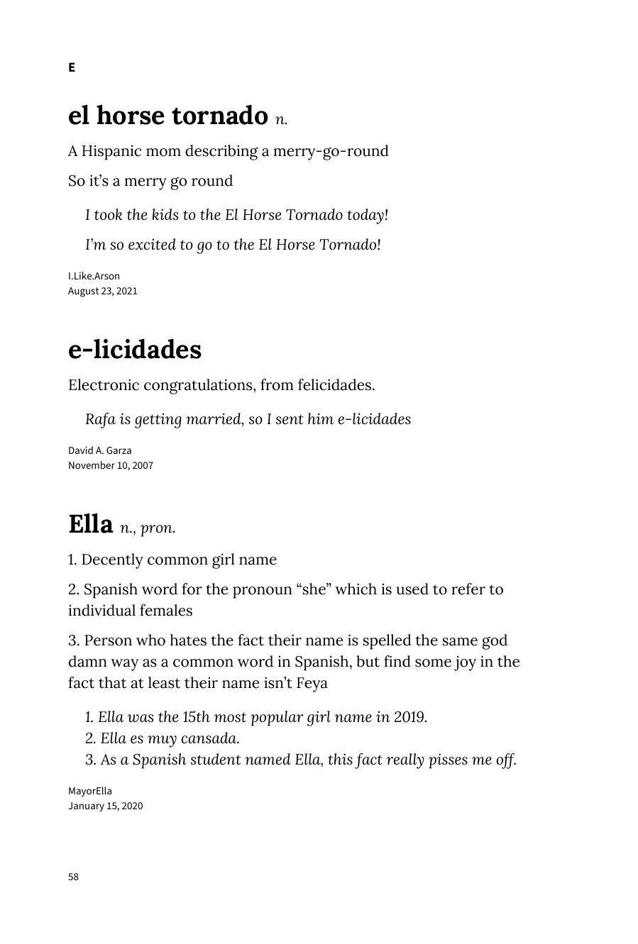 Preview page 64 of Urban Dictionary of Spanglish