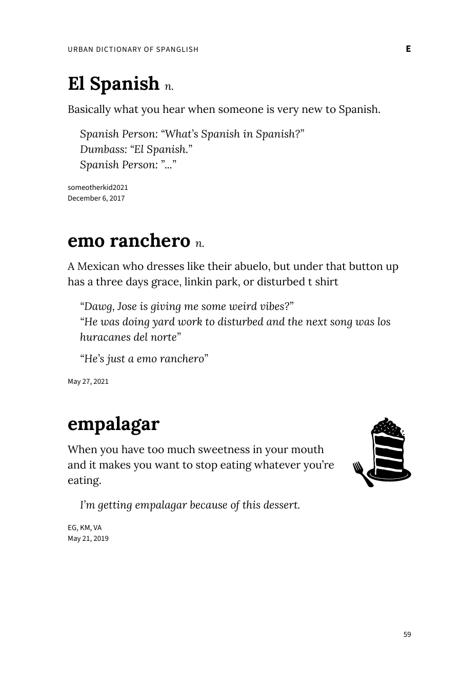 Preview page 65 of Urban Dictionary of Spanglish