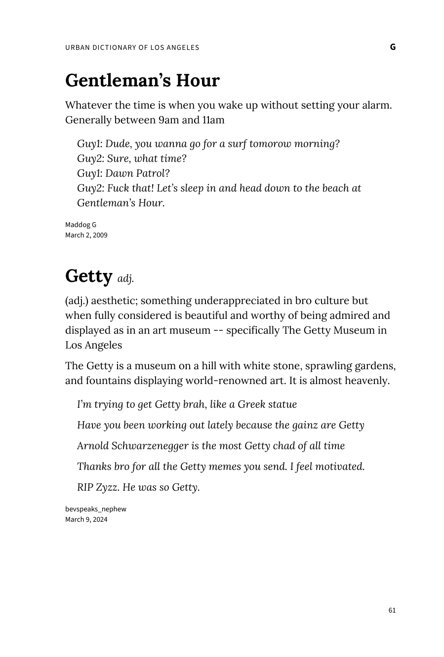 Preview page 67 of Urban Dictionary of Los Angeles