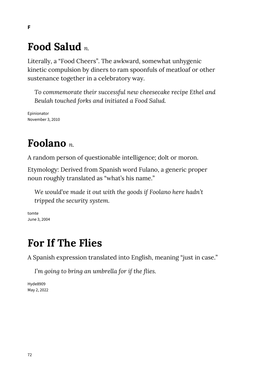 Preview page 78 of Urban Dictionary of Spanglish