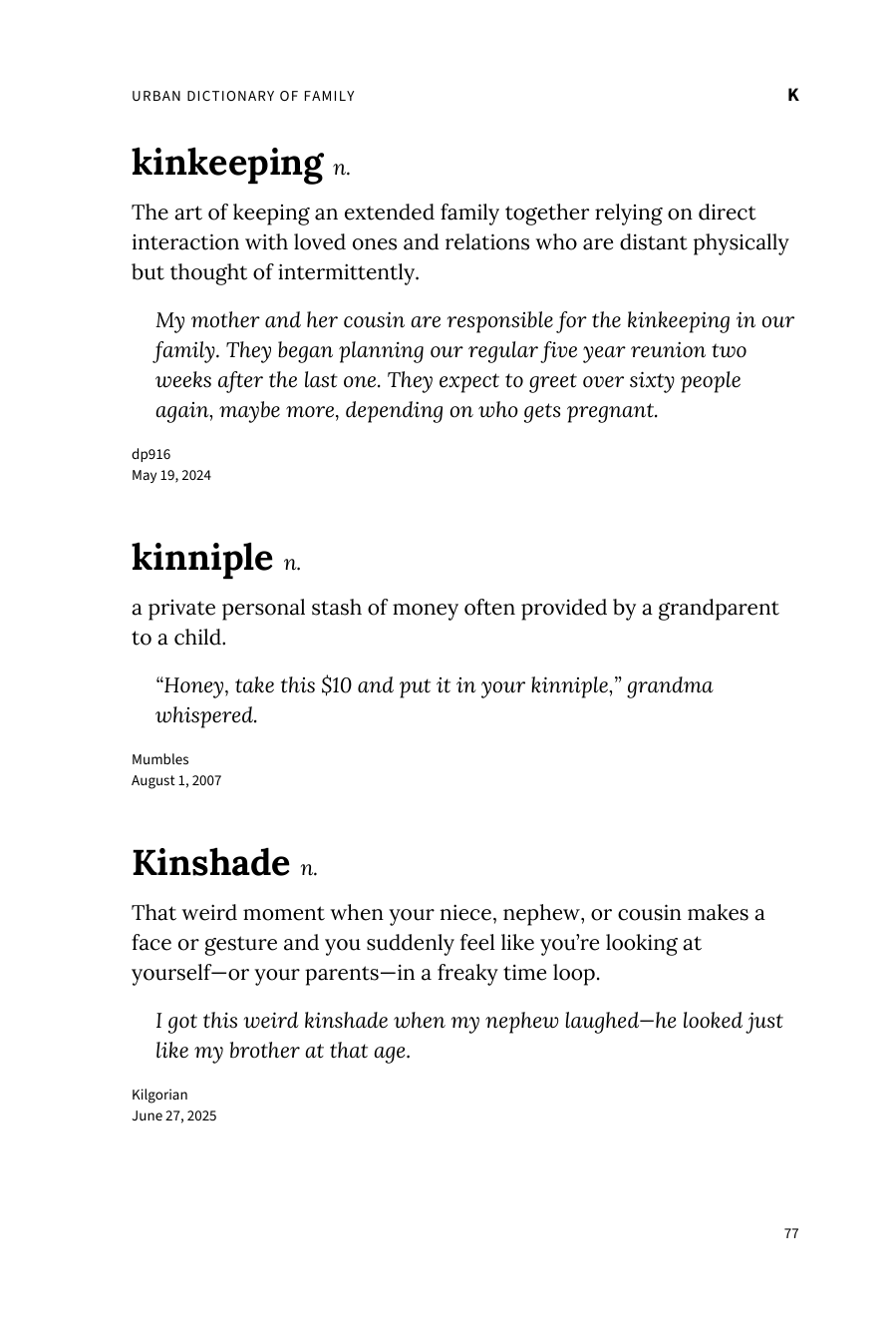 Preview page 83 of Urban Dictionary of Family
