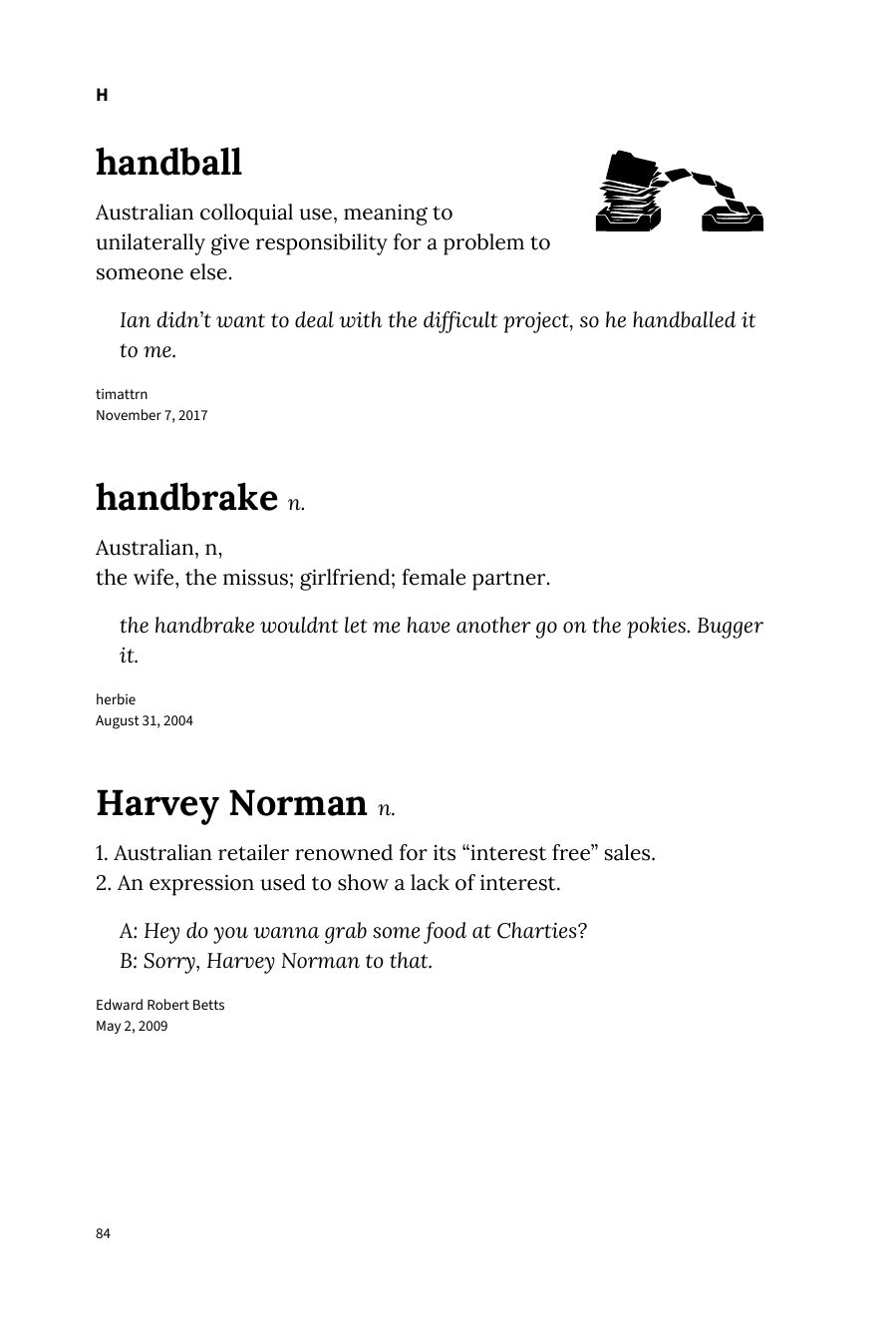 Preview page 90 of Urban Dictionary of Australia