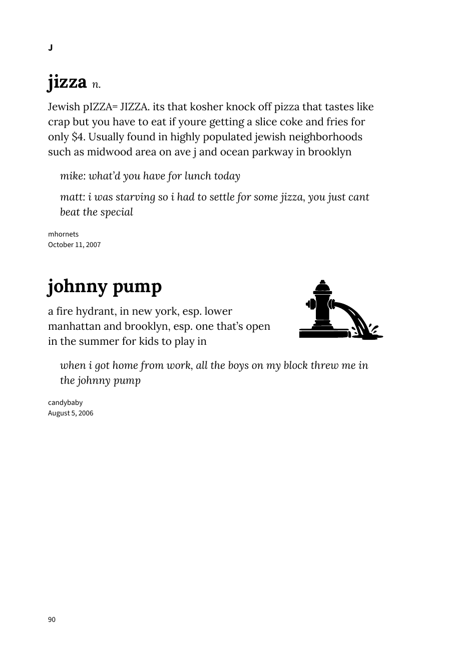 Preview page 96 of Urban Dictionary of New York