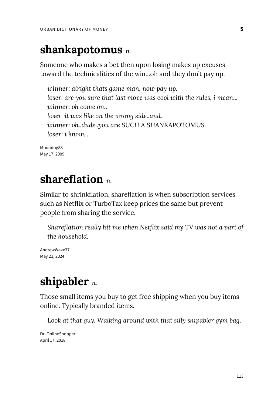 Preview page 119 of Urban Dictionary of Money