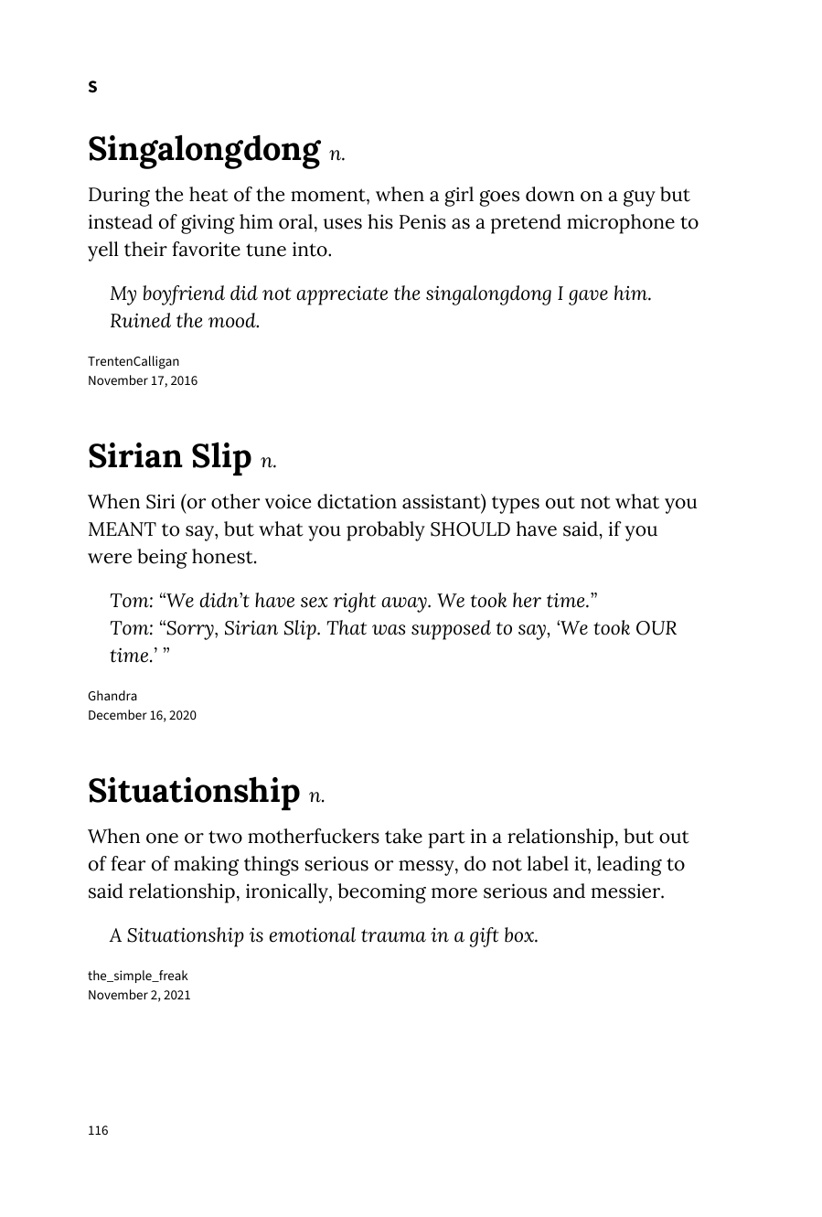 Preview page 122 of Urban Dictionary of Sex
