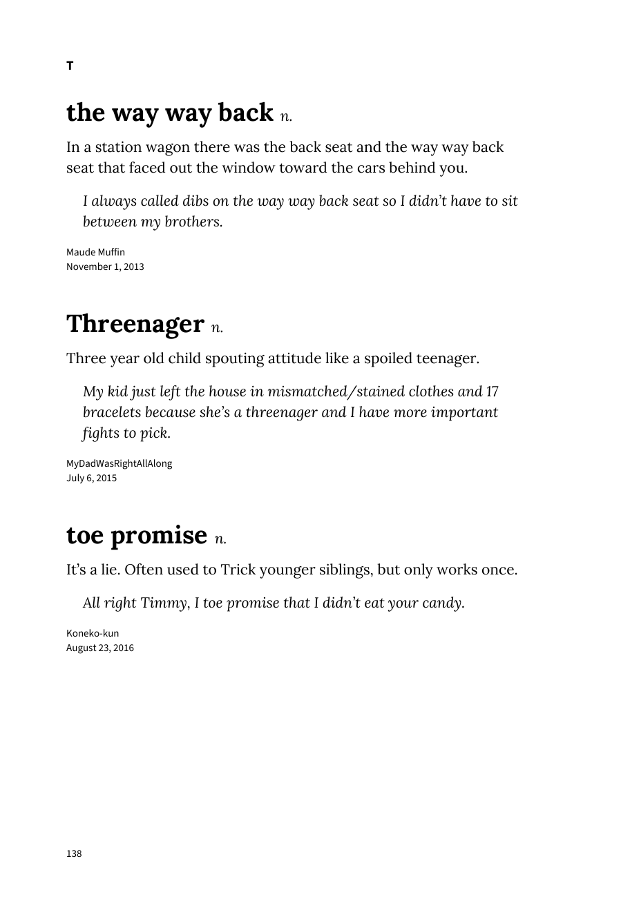 Preview page 144 of Urban Dictionary of Family