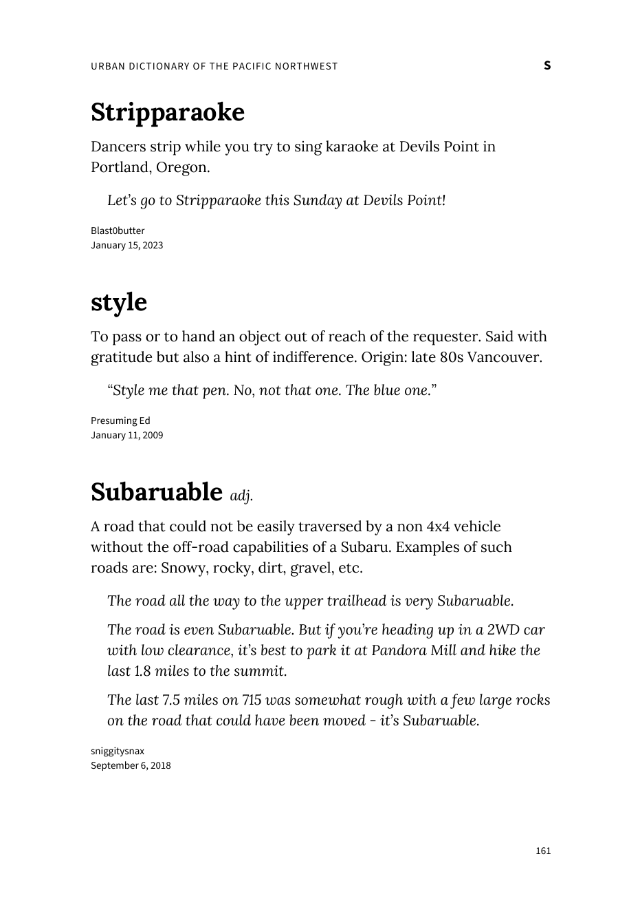 Preview page 167 of Urban Dictionary of the Pacific Northwest