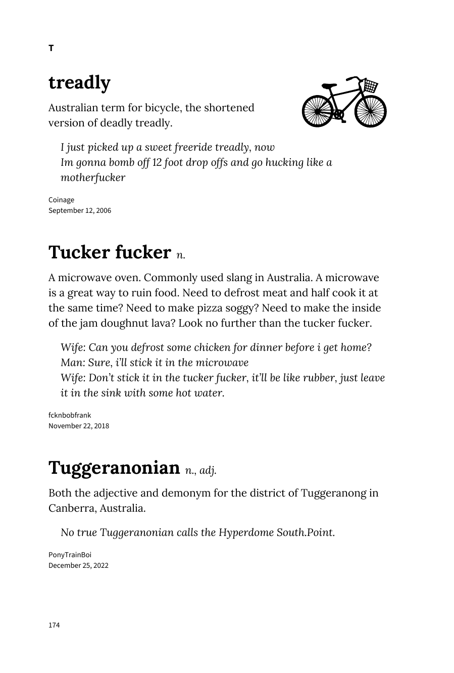Preview page 180 of Urban Dictionary of Australia