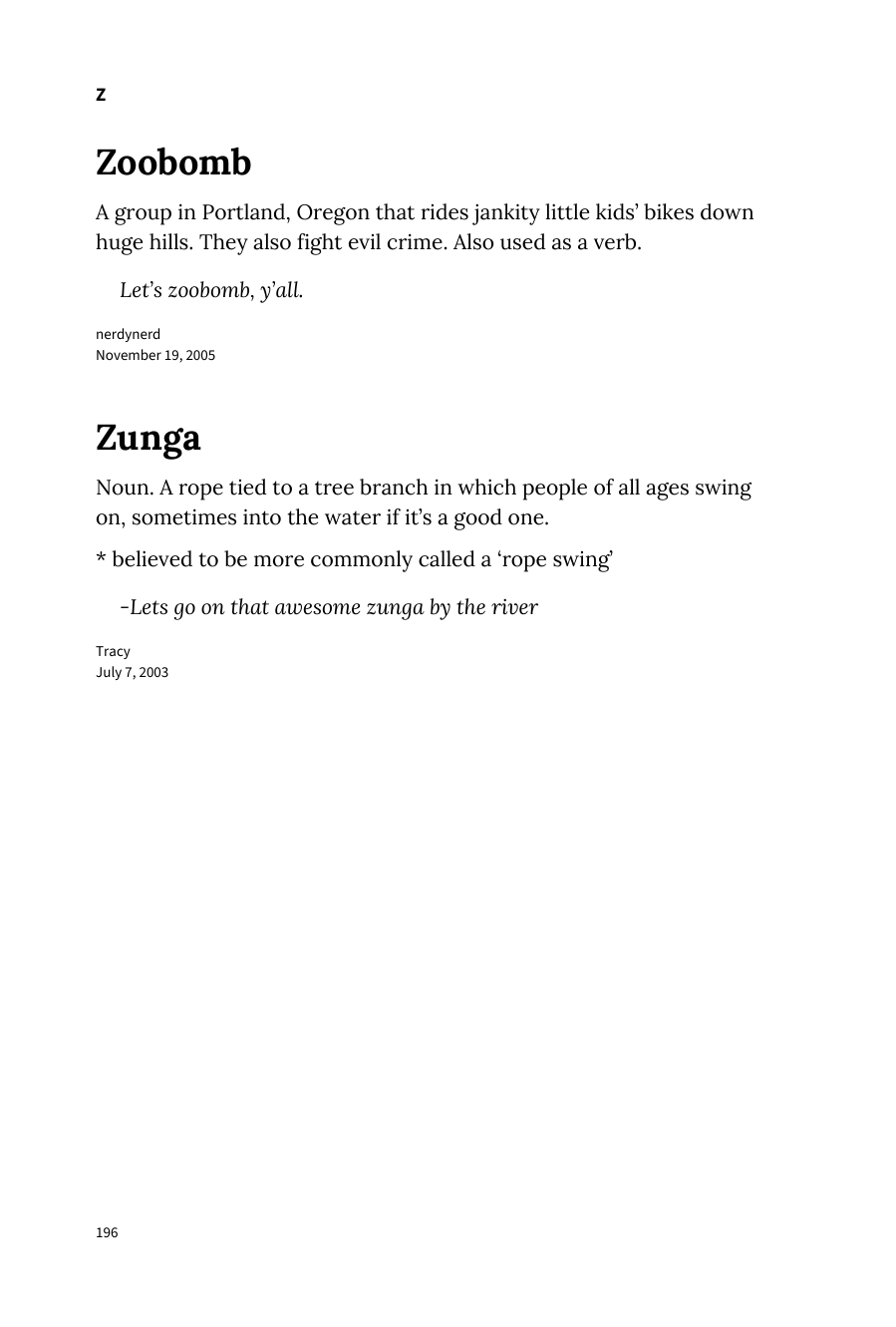 Preview page 202 of Urban Dictionary of the Pacific Northwest