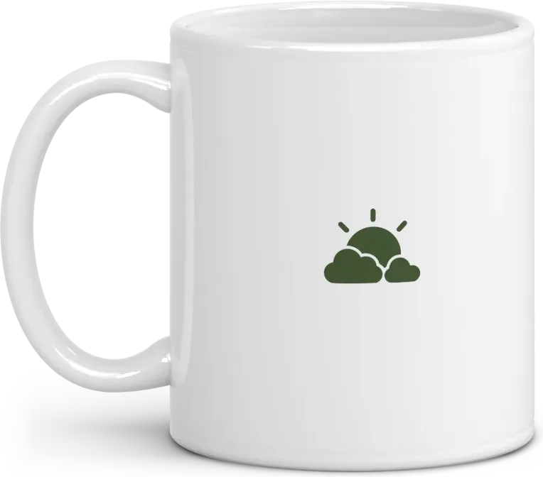 stoner mug, handle to the left