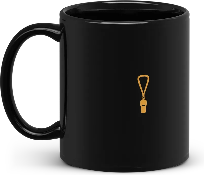yunc mug, handle to the left